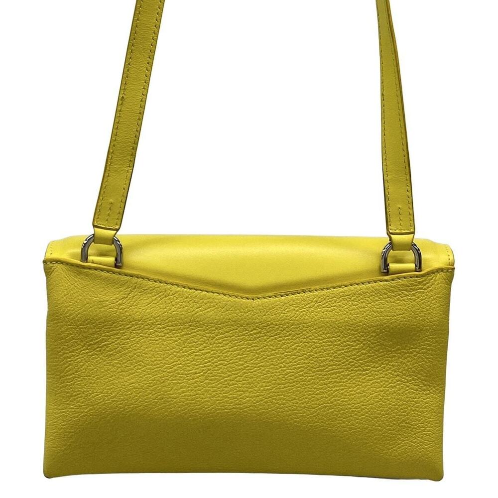 GIVENCHY Shoulder Bag Yellow White Leather - Picture 3 of 7